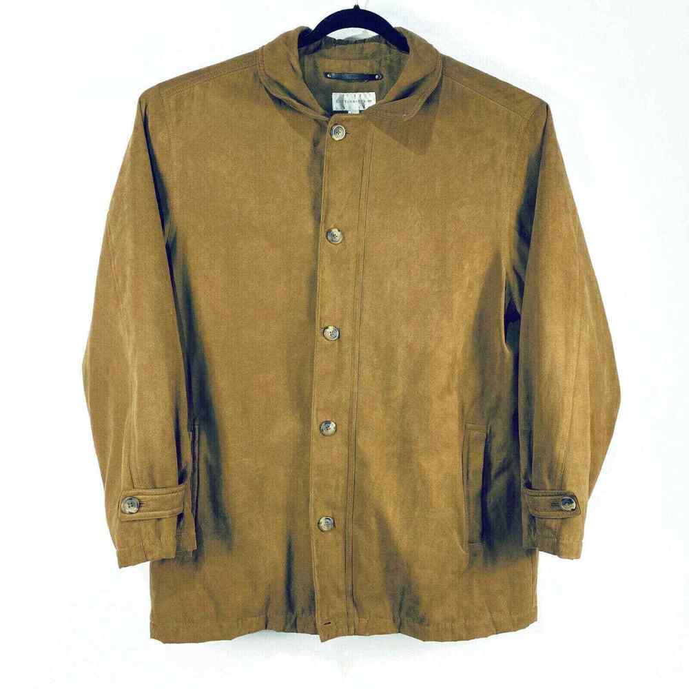 Cutter and Buck Microsuede Zip Up Coat Men's Size Extra Large Lightweight